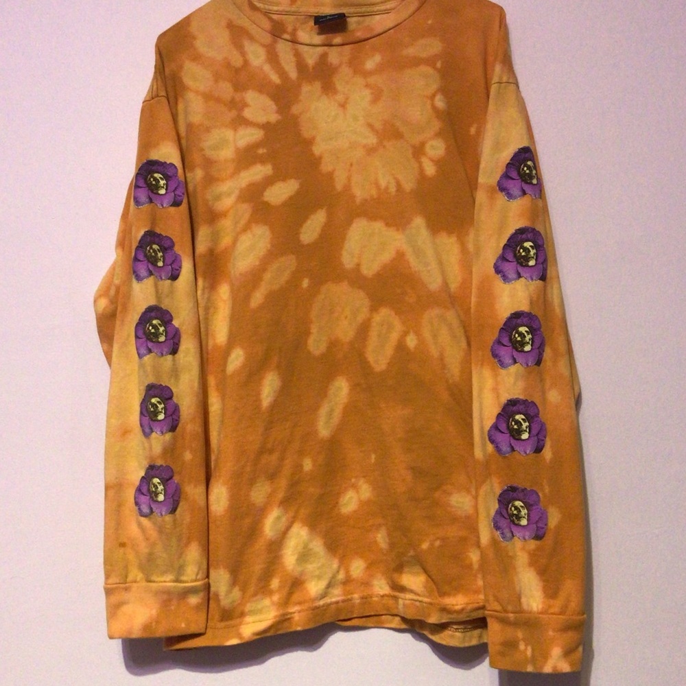 OBEY bleach dyed long sleeve t shirt
